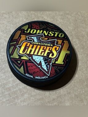 Johnstown Chiefs ECHL Souvenir Hockey Puck Brand New